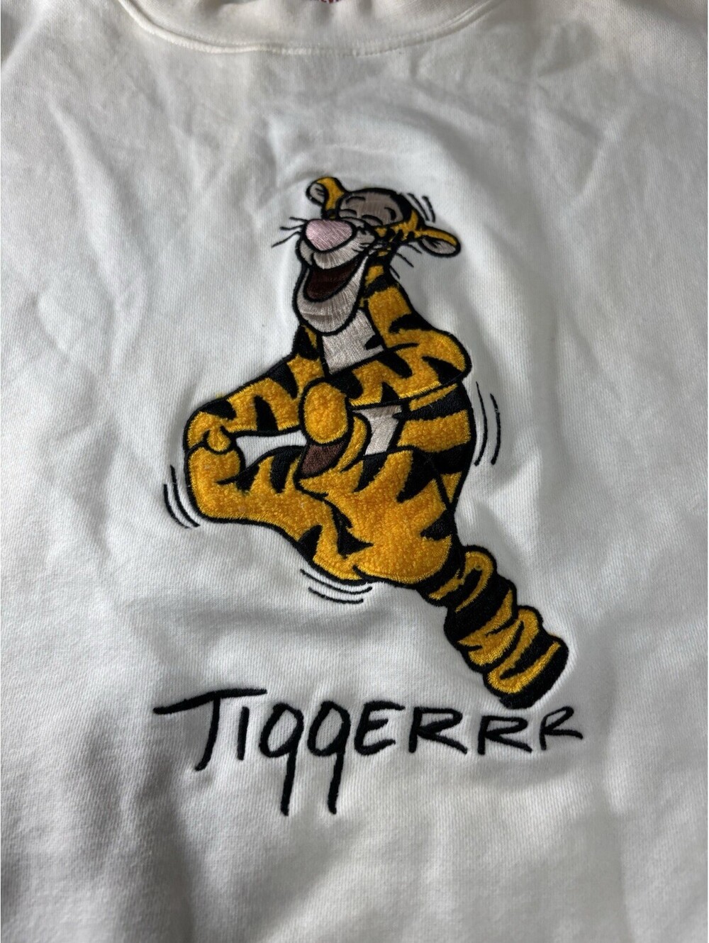 Disney Tigger White Pullover Sweatshirt Graphic - Picture 9 of 15